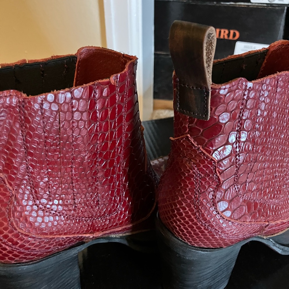 Freebird by Steven “Paula” Booties – Size 8 – Red/Brown Croc – EUC - Picture 10 of 12